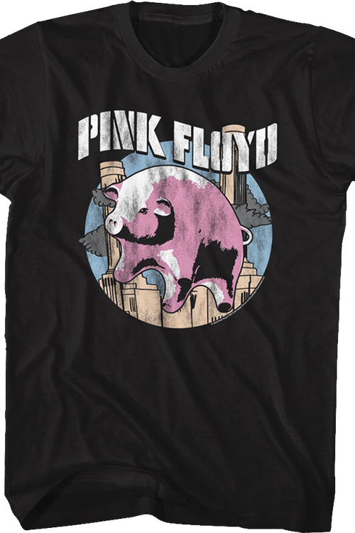 Illustrated Flying Pig Pink Floyd T-Shirtmain product image