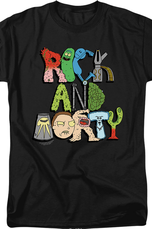 Illustrated Logo Rick And Morty T-Shirtmain product image