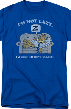 I'm Not Lazy I Just Don't Care Garfield T-Shirt