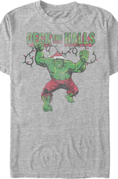 Incredible Hulk Deck The Halls Marvel Comics T-Shirt