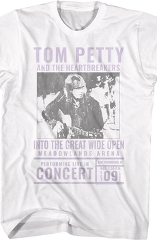 Into The Great Wide Open Concert Tom Petty T-Shirt