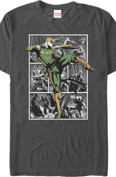 Iron Fist Panels Marvel Comics T-Shirt