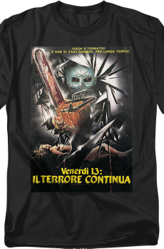 Italian Poster Friday the 13th Part V T-Shirt