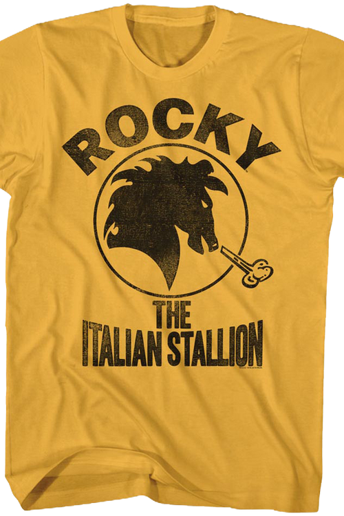 Distressed Italian Stallion Logo Rocky T-Shirtmain product image