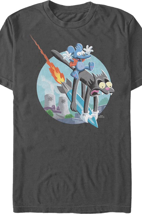 Itchy & Scratchy Missile The Simpsons T-Shirtmain product image