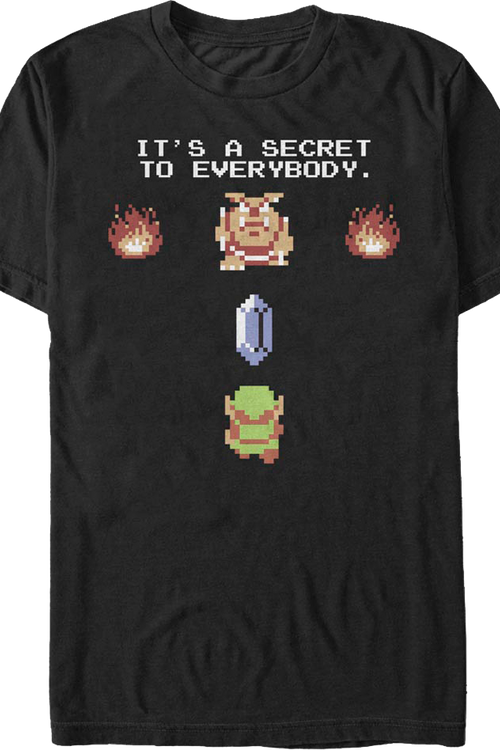 It's A Secret To Everybody Legend Of Zelda T-Shirtmain product image