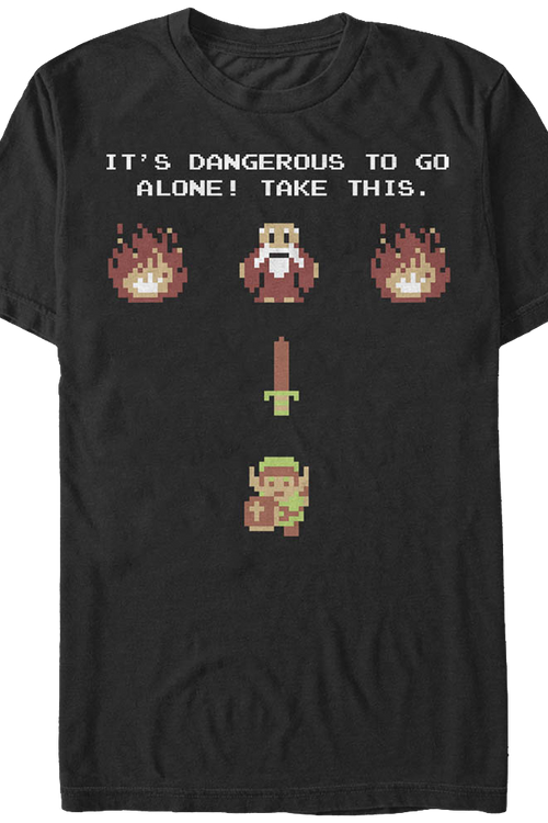 It's Dangerous Zelda Shirtmain product image
