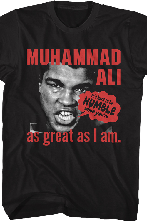 It's Hard To Be Humble Muhammad Ali T-Shirtmain product image