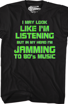 Jamming To 80's Music T-Shirt