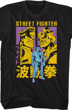 Japanese Battle Poster Street Fighter T-Shirt