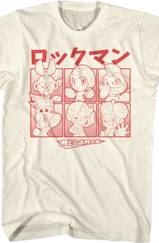Japanese Blocks Mega Man T-Shirt