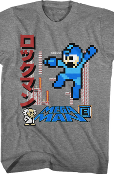 Japanese Collage Mega Man T-Shirt