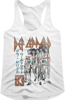 Ladies Japanese Def Leppard Racerback Tank Top