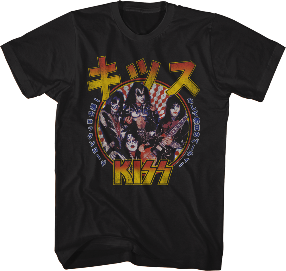 KISS RISING SUN TOUR '06 Tシャツ Lサイズ Japanese Poster KISS T-Shirt