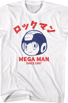 Japanese Text 1987 Mega Man T-Shirt