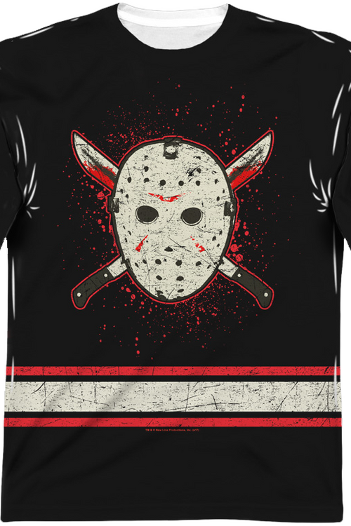 Jason Voorhees Sublimated Faux Friday the 13th Hockey Jerseymain product image