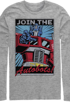 Join The Autobots Transformers Long Sleeve Shirt