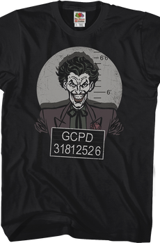 Joker Mug Shot Batman T-Shirt