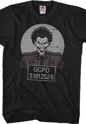 Joker Mug Shot Batman T-Shirt