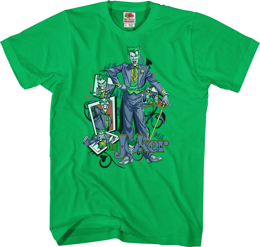 Joker Playing Cards DC Comics T-Shirt Joker Playing Cards DC Comics T-Shirt