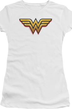 Ladies Airbrush Wonder Woman Logo DC Comics Shirt