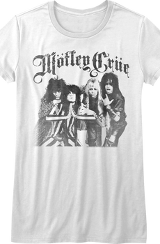 Ladies Black and White Motley Crue Shirt