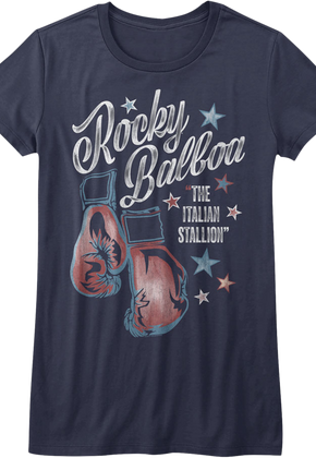 Ladies Boxing Gloves Rocky Shirt