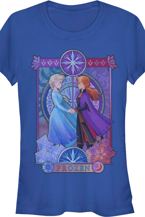 Ladies Elsa And Anna Frozen Shirtmain product image
