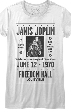Ladies Freedom Hall Janis Joplin Shirt