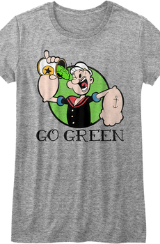 Womens Go Green Popeye Shirt
