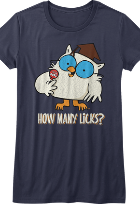 Womens Mr. Owl How Many Licks Tootsie Pop Shirt