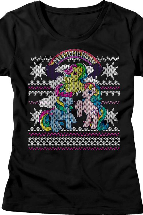 Womens My Little Pony Faux Knit Christmas Shirtmain product image