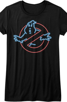 Womens Neon Logo Real Ghostbusters Shirt