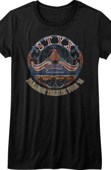Womens Paradise Theatre Tour Styx Shirt