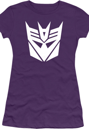 Ladies Purple Decepticons Logo Transformers Shirt
