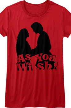 Womens Silhouette As You Wish Princess Bride Shirt