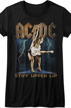 Ladies Stiff Upper Lip ACDC Shirt
