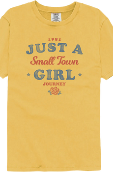 Just A Small Town Girl Journey Comfort Colors Brand T-Shirt
