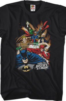 Justice League Collage DC Comics T-Shirt