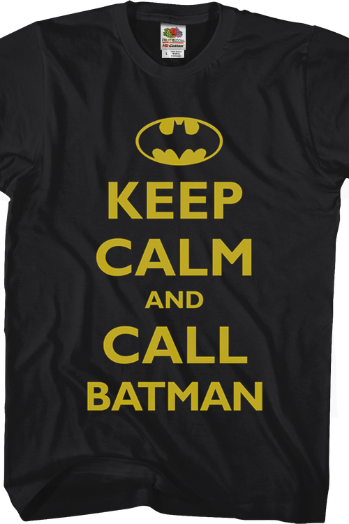 Keep Calm and Call Batman Shirtmain product image