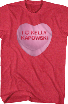Kelly Kapowski Candy Heart Saved By The Bell T-Shirt