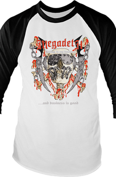 Killing Is My Business Megadeth Raglan Baseball Shirt