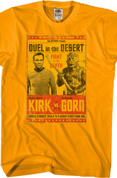 Kirk vs Gorn Star Trek T-Shirt