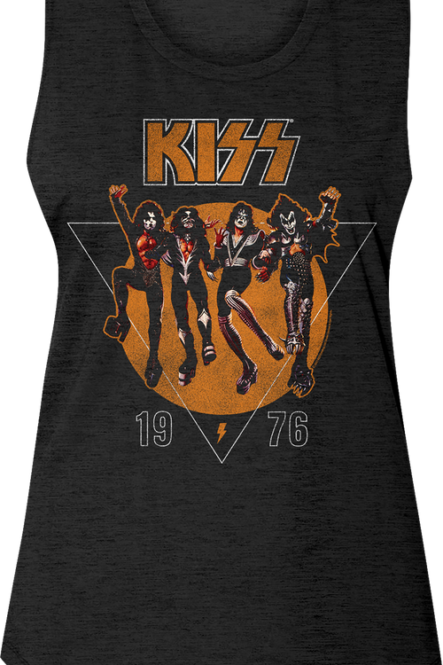 Ladies 1976 KISS Sleeveless Crewneck Shirtmain product image