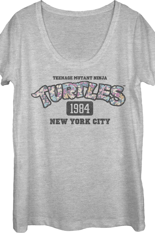 Ladies 1984 Teenage Mutant Ninja Turtles Scoopneck Shirtmain product image