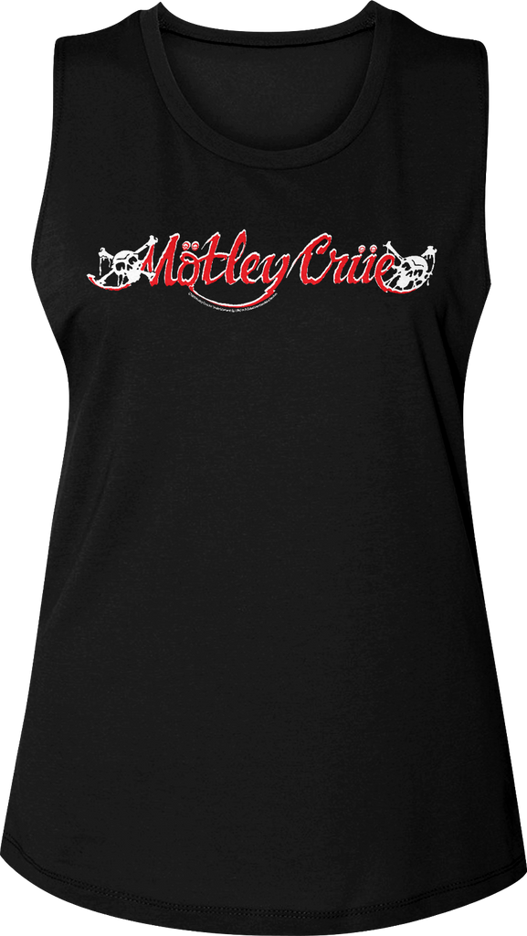 Ladies 19891994 Logo Motley Crue Muscle Tank Top