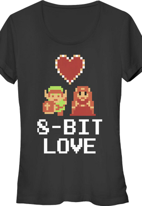 Ladies 8-Bit Love Legend Of Zelda Shirt