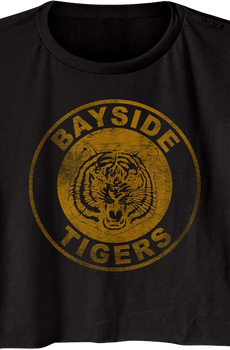 Ladies Bayside Tigers Logo Saved By The Bell Crop Top