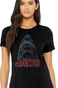 Womens Bedazzled Jaws Shirt