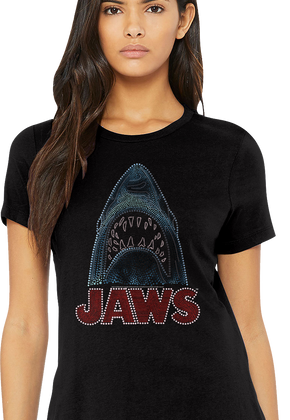 Womens Bedazzled Jaws Shirt